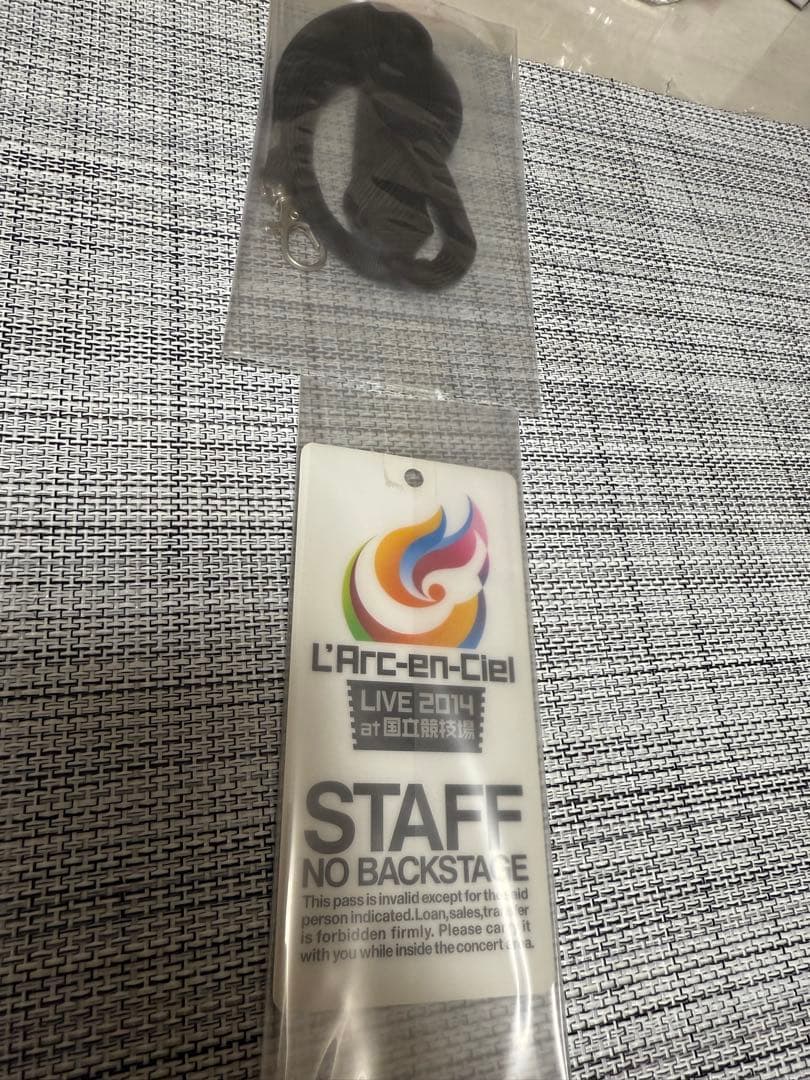スタッフパス LIVE 2014 国立競技場 ラルク L'Arc
