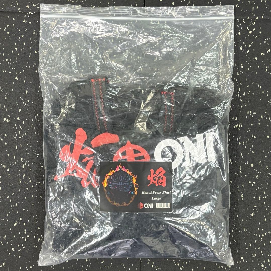 ベンチシャツ　ベンチプレス　ONI 焔　Lサイズ①