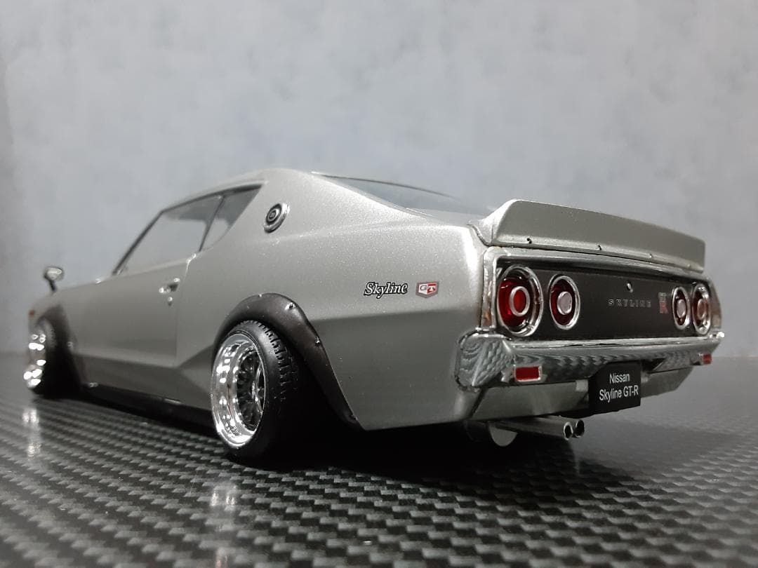 Hachette 1/24 日産 ケンメリ GT-R シルバー カスタム改