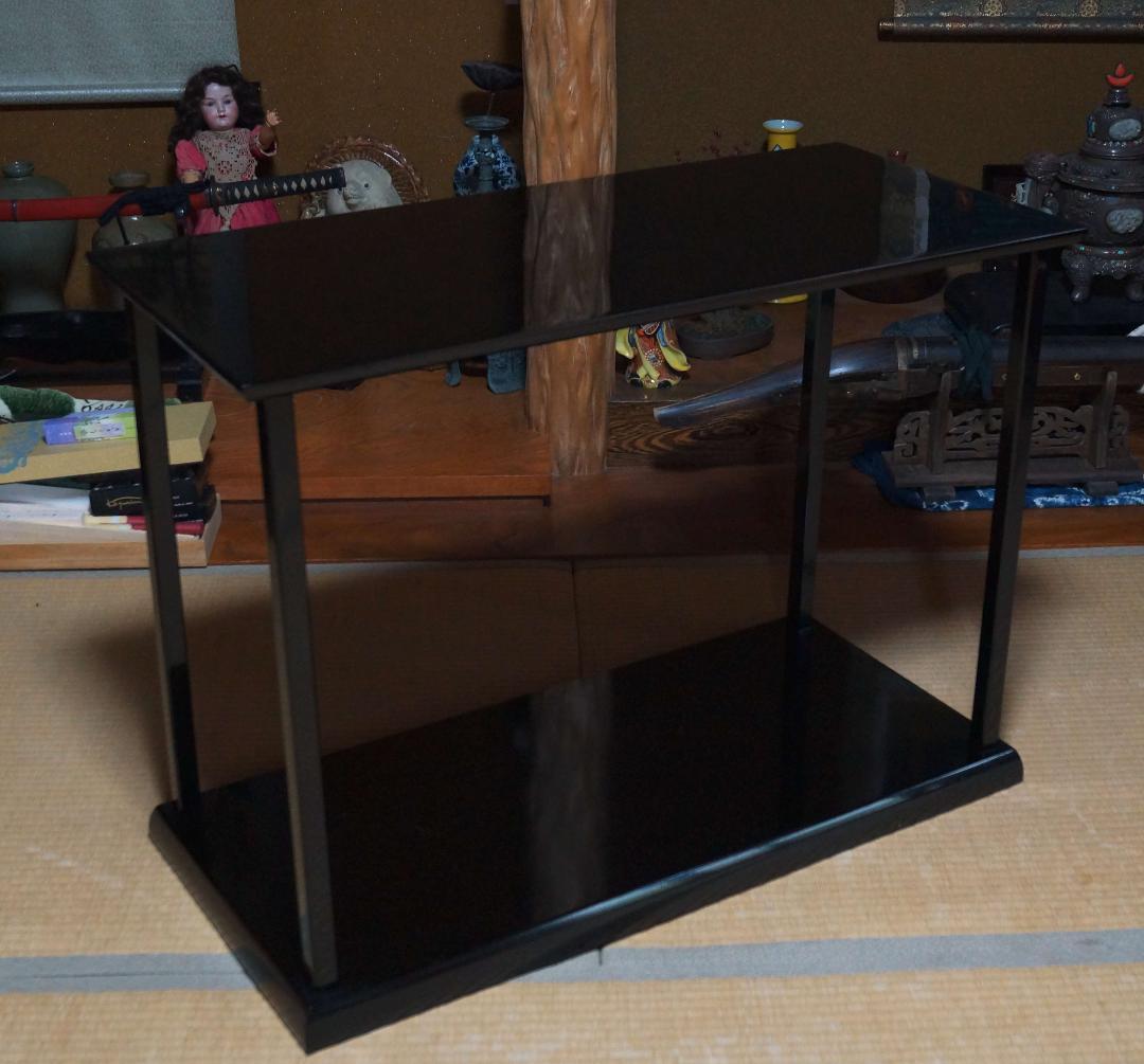 茶道具 塗師 平安昭斎造 真台子 木製漆塗り 美品 共箱