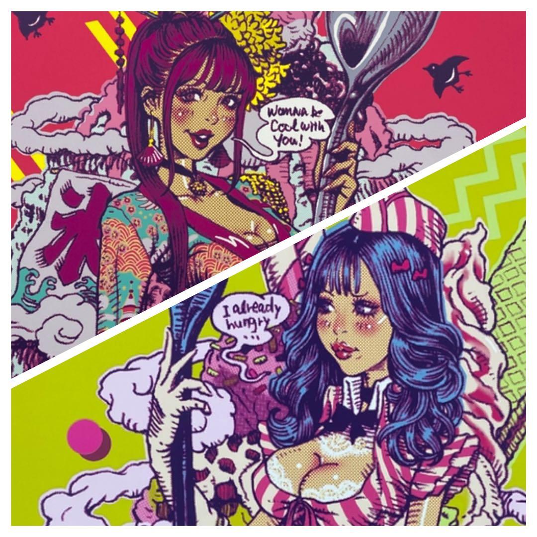 2枚セット ロッキンジェリービーン　シルクスクリーン