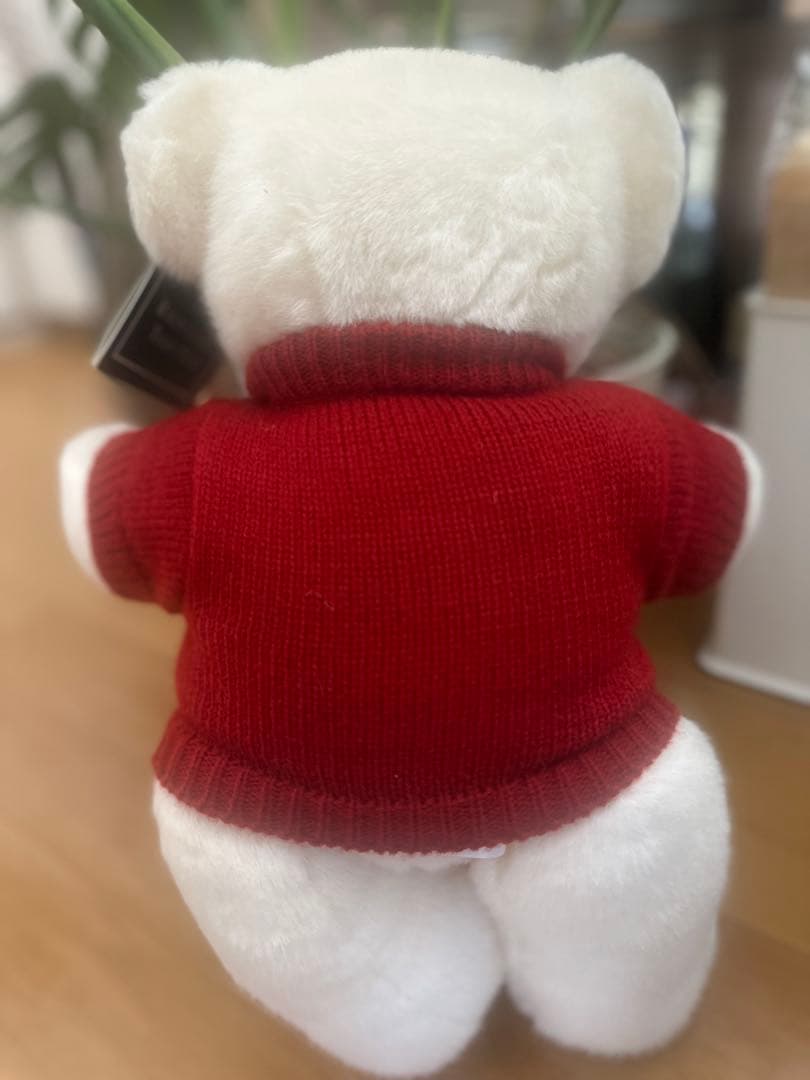 POLO ベア ぬいぐるみ – 赤いセーター＆スノーフレークデザイン