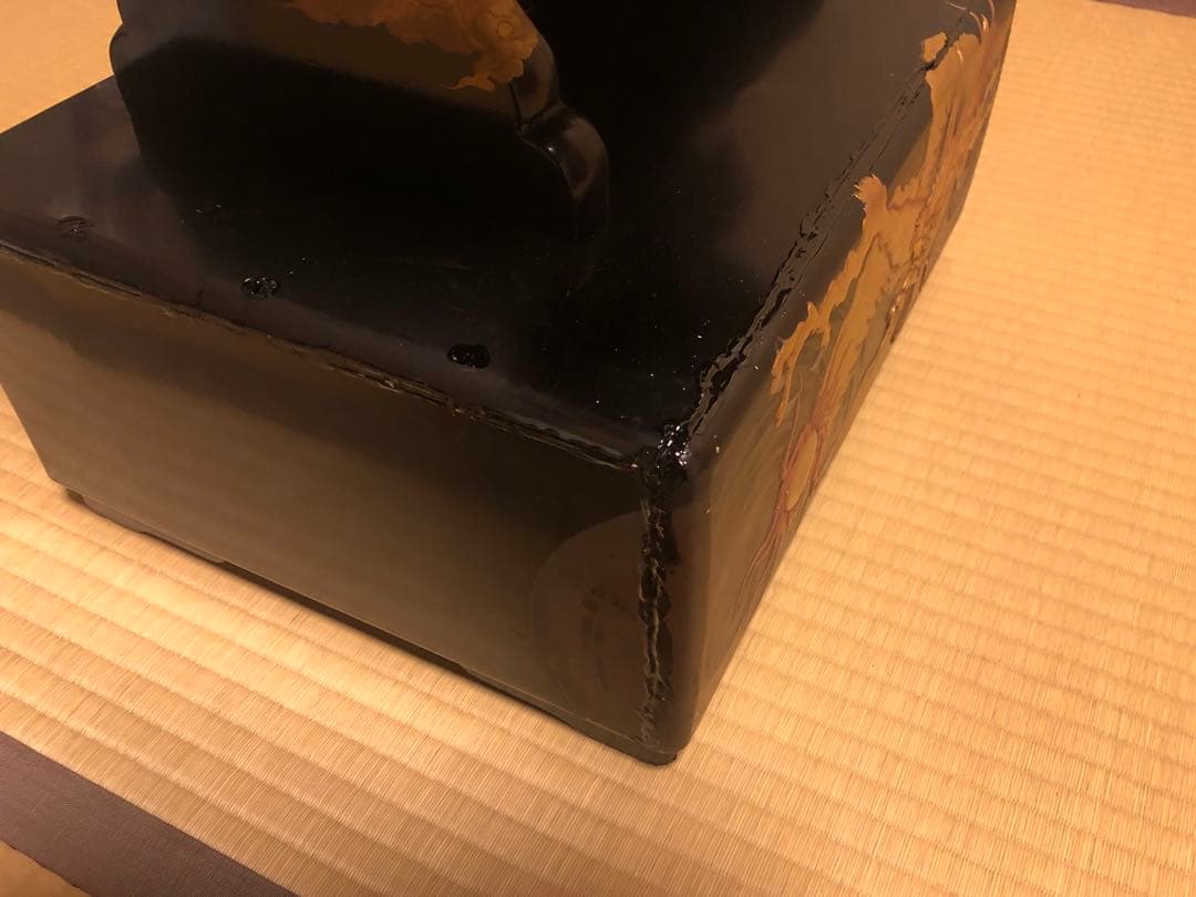 浄瑠璃　義太夫　見台　蒔絵　漆器　歌舞伎　文楽　三味線