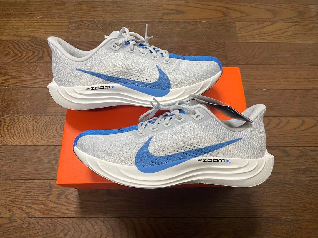 ナイキ ペガサス プラス　Nike ZoomX スパイクシューズ グレー/ブルー