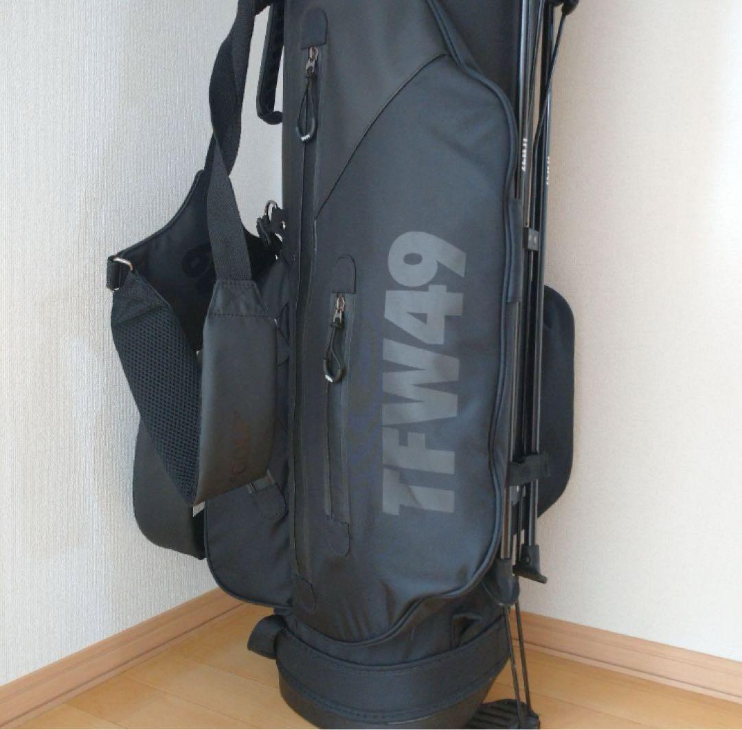 TFW49 ゴルフキャディーバック　ブラック×ブラック　希少カラー