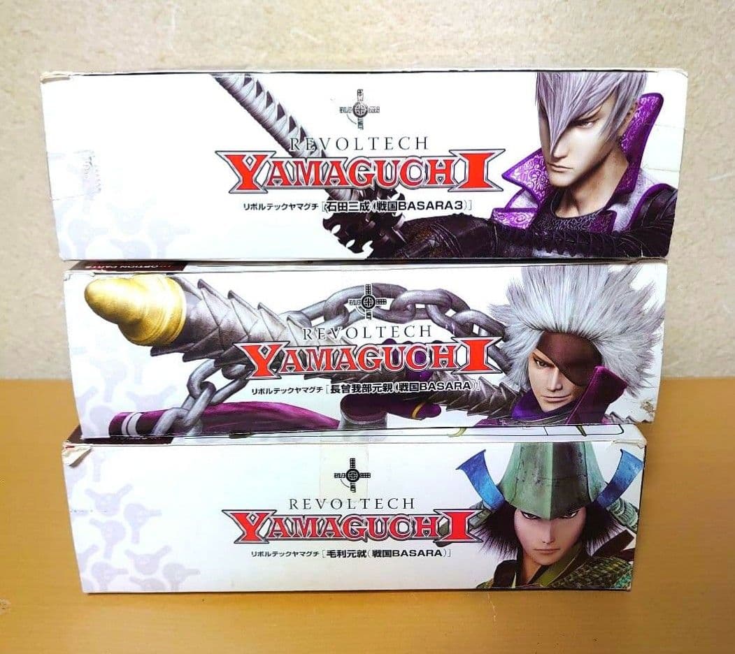リボルテックヤマグチ BASARA 長曾我部元親 毛利元就 石田三成 フィギュア