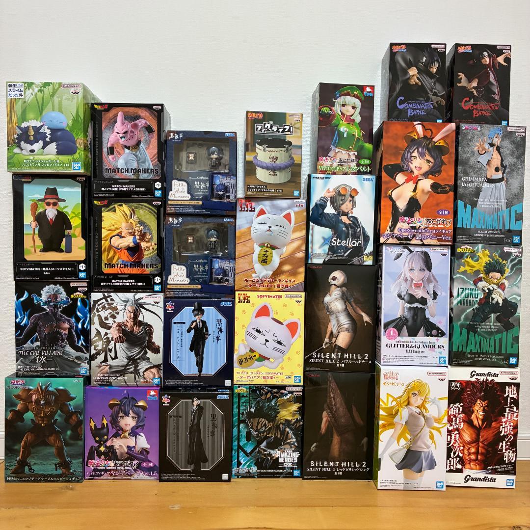 プライズフィギュアまとめ売り、ナルト、ドラゴンボール、ヒロアカ、ダンダダン他