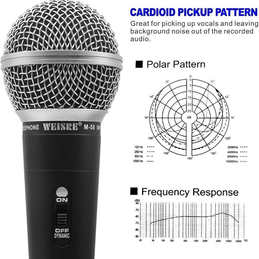 ✨美品✨WEISIRE ダイナミックマイク 本体とケーブル付き