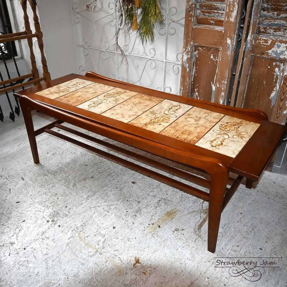 L3705-38 北欧ヴィンテージ デンマーク コーヒーテーブル タイル 北欧