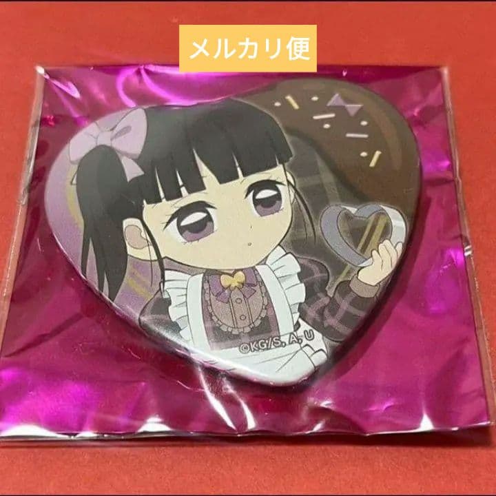 鬼滅の刃ufotable バレンタイン2023　 ハート型缶バッジ　栗花落カナヲ