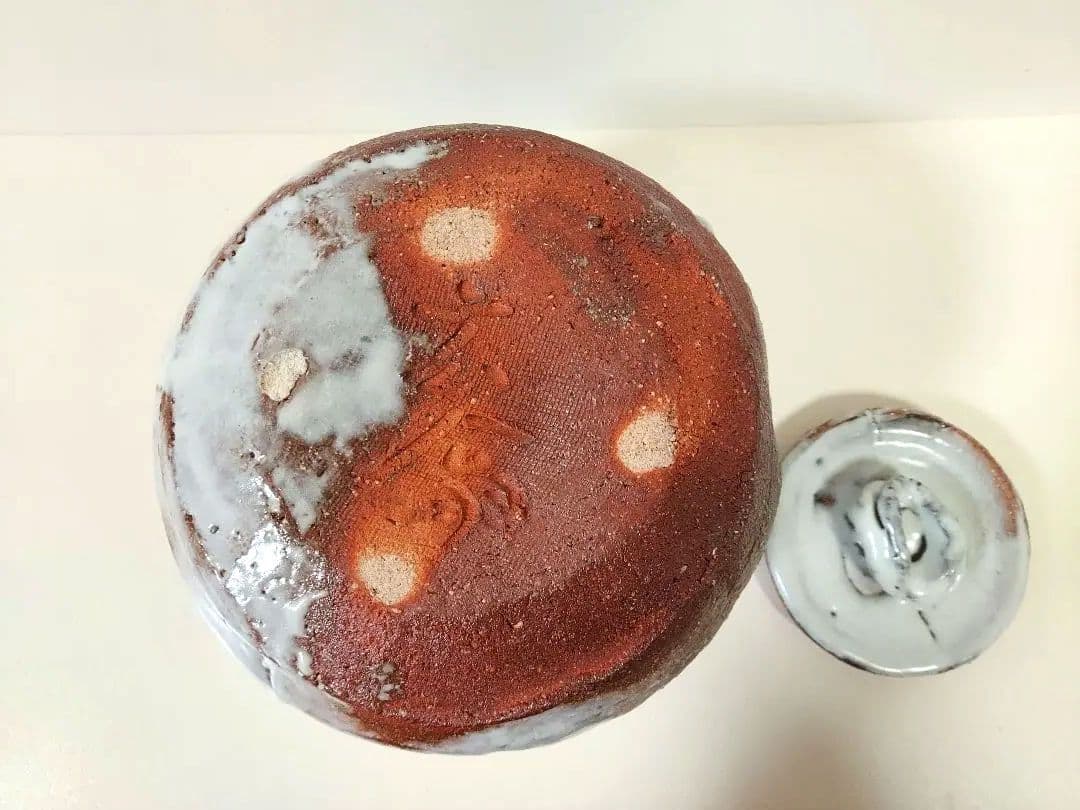 萩焼　茶道具　水指　宇田川玄翁（旧 聖谷作）　木箱付き