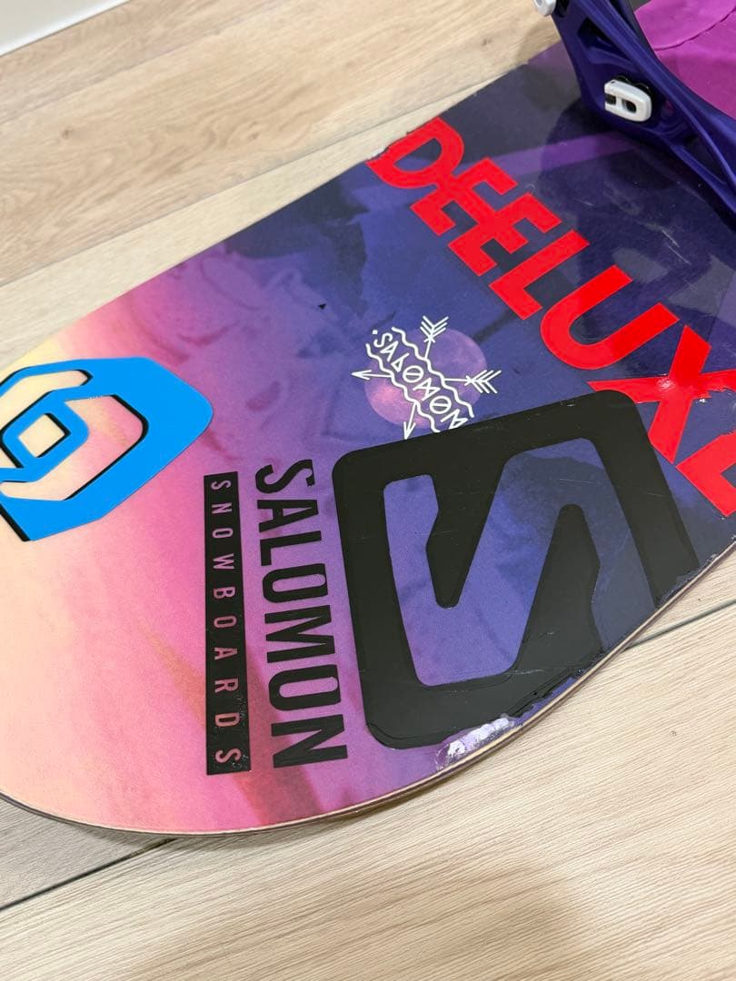 SALOMON スノーボード 板 139cm ビンディング セット ケース付き