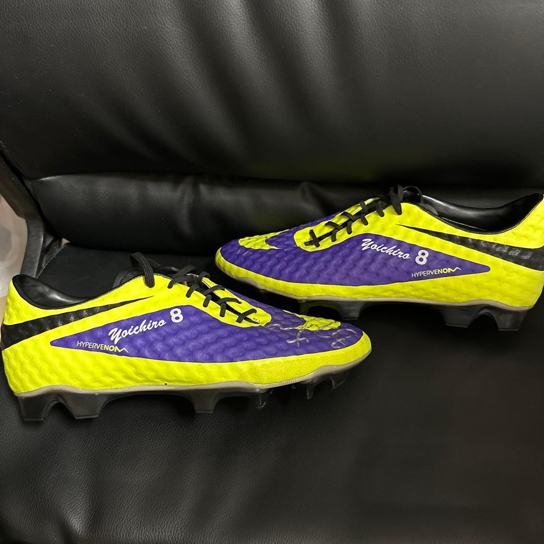 柿谷曜一朗　直筆サイン　実使用スパイク　日本代表　セレッソ大阪　刺繍入り