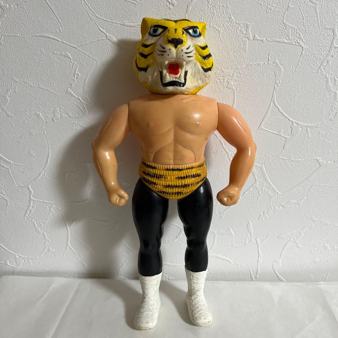 ⚠️1969年物　タイガーマスク　ヴィンテージ　ソフビ　ぼくらマガジン