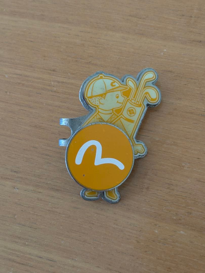 《希少マーカー》EVISU ゴルフ ボールマーカー　シバフ君　黄色