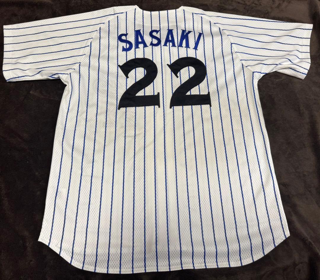 横浜DeNAベイスターズ 復刻ホームユニフォーム ＃22佐々木 Lサイズ