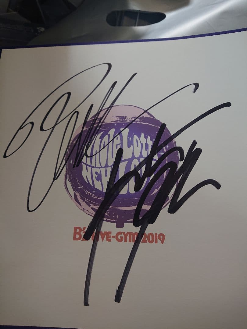 B'z サイン 色紙 2019