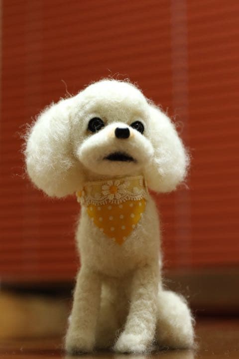 羊毛フェルト　トイプードル