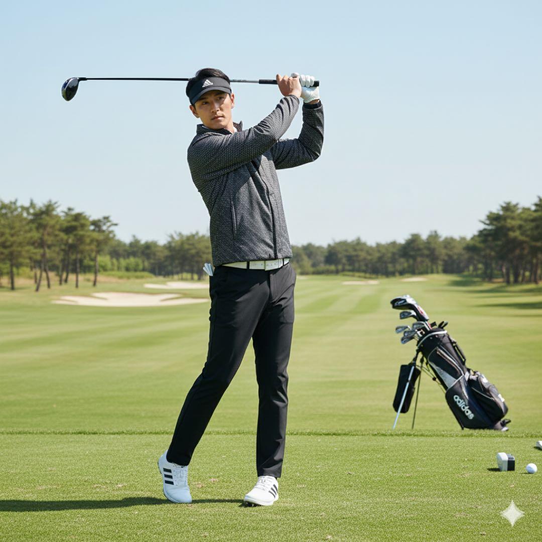 ⭐︎冬物SALE【新品タグ付】アディダスゴルフ 中綿フルジップジャケット　Lサイズ