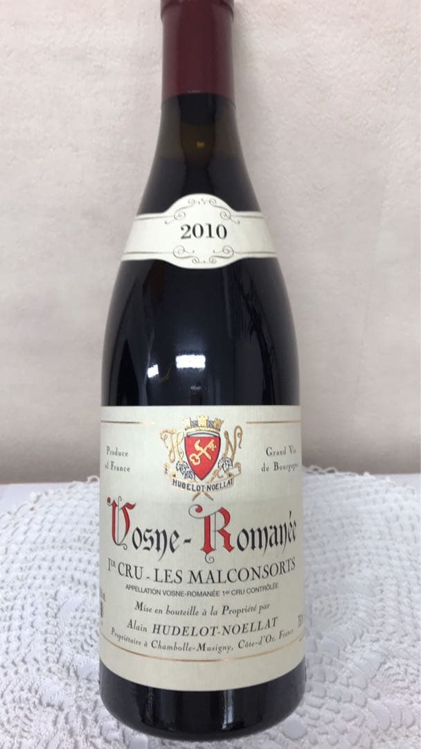 アラン　ユドロ　ノエラ2010年ヴォーヌ　ロマネ　1er レ　マルコンソール