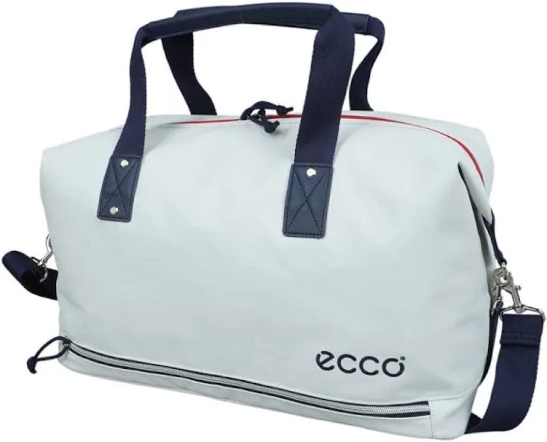 ECCO ゴルフボストンバッグ　ホワイト/ネイビー