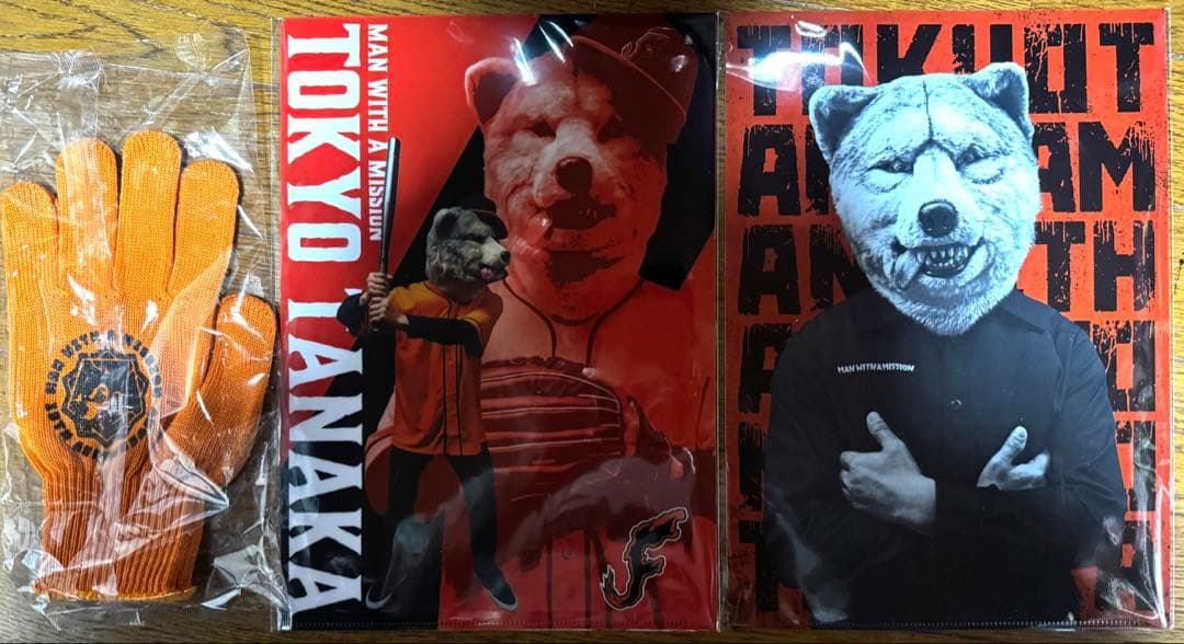 w*w様 マンウィズ ガウガウくじ トーキョー・タナカ3点セット クリアファイル