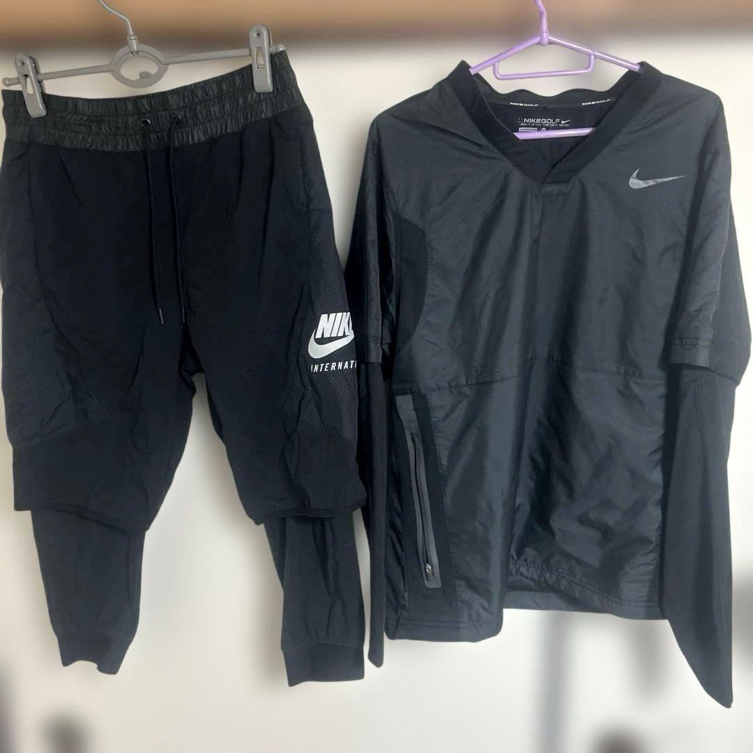 ナイキ NIKE アーム取り外し可能Vネックビステ&アンダーレッグ付ハーフパンツ