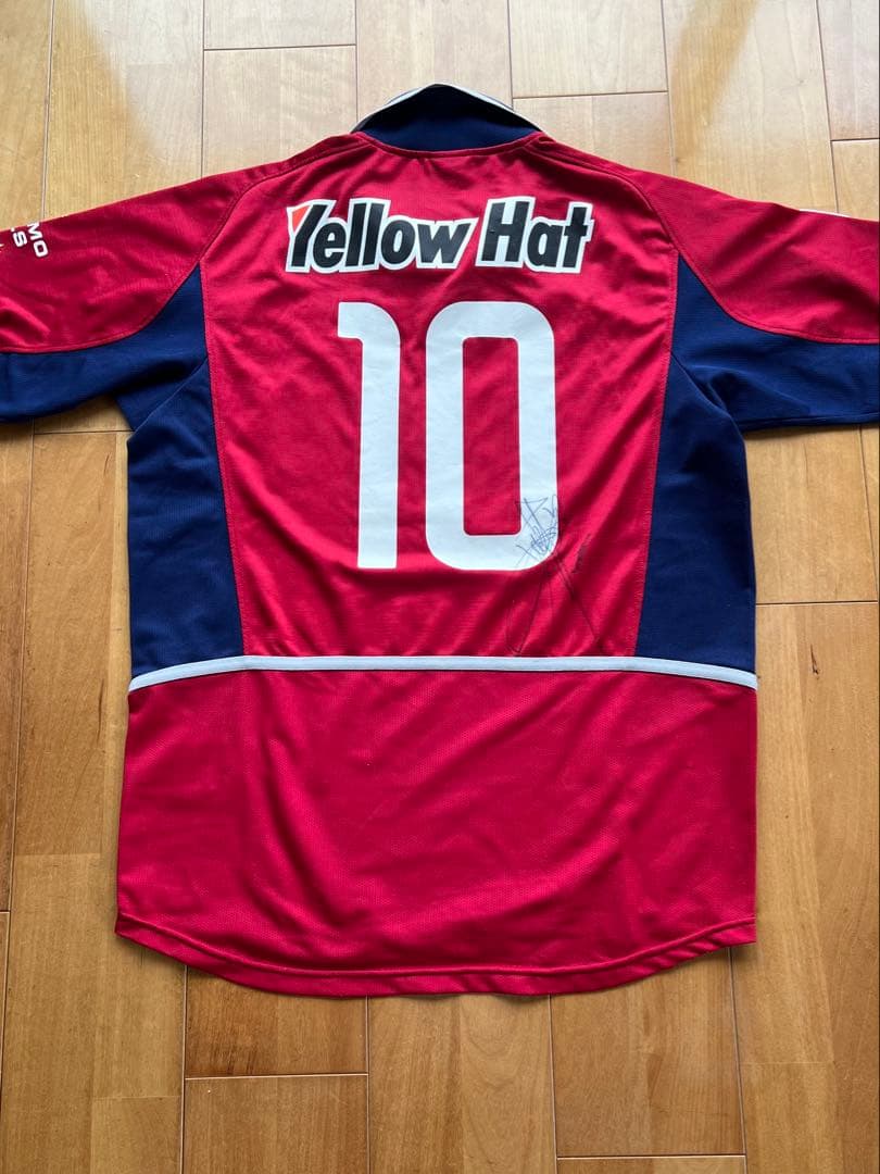 選手サイン入り　鹿島アントラーズ　レプリカユニフォーム　背番号10 本山雅志選手