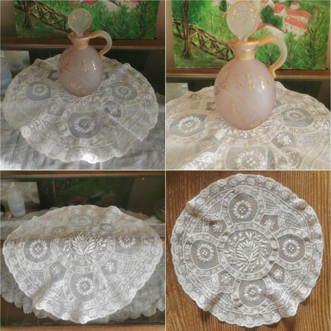 アンティーク ノルマンディーレースドイリー