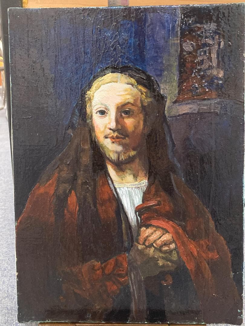 イエス・キリストの肖像画（油彩F4号333✖️242㎜）額装なし