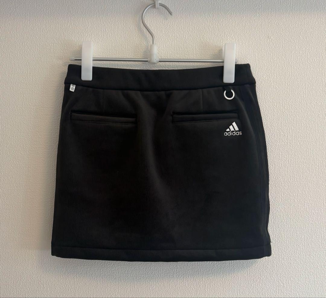 アディダス ゴルフ　セットアップ ジャケット スカート　コーデュロイ　ブラック