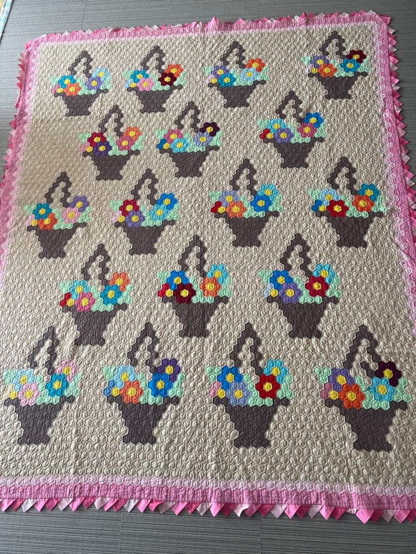 アンティークキルト✴︎フラワーバスケットキルト