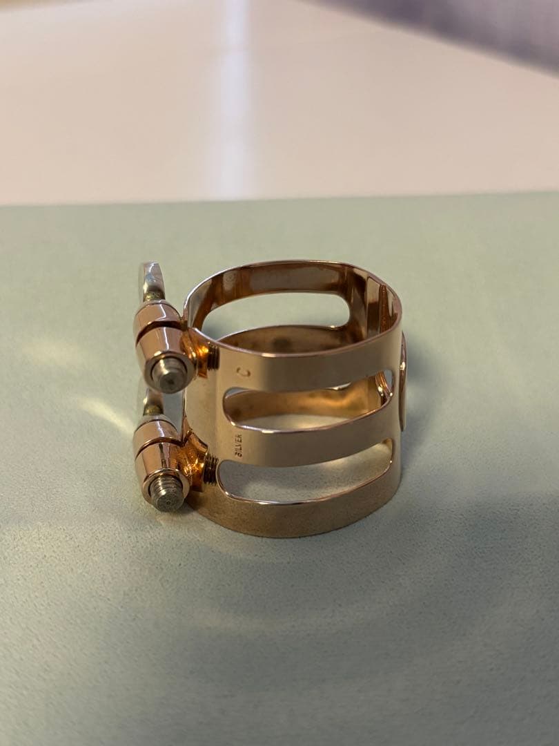 B♭クラリネット　ウッドストーンリガチャー　SSPGP総銀ピンクゴールド