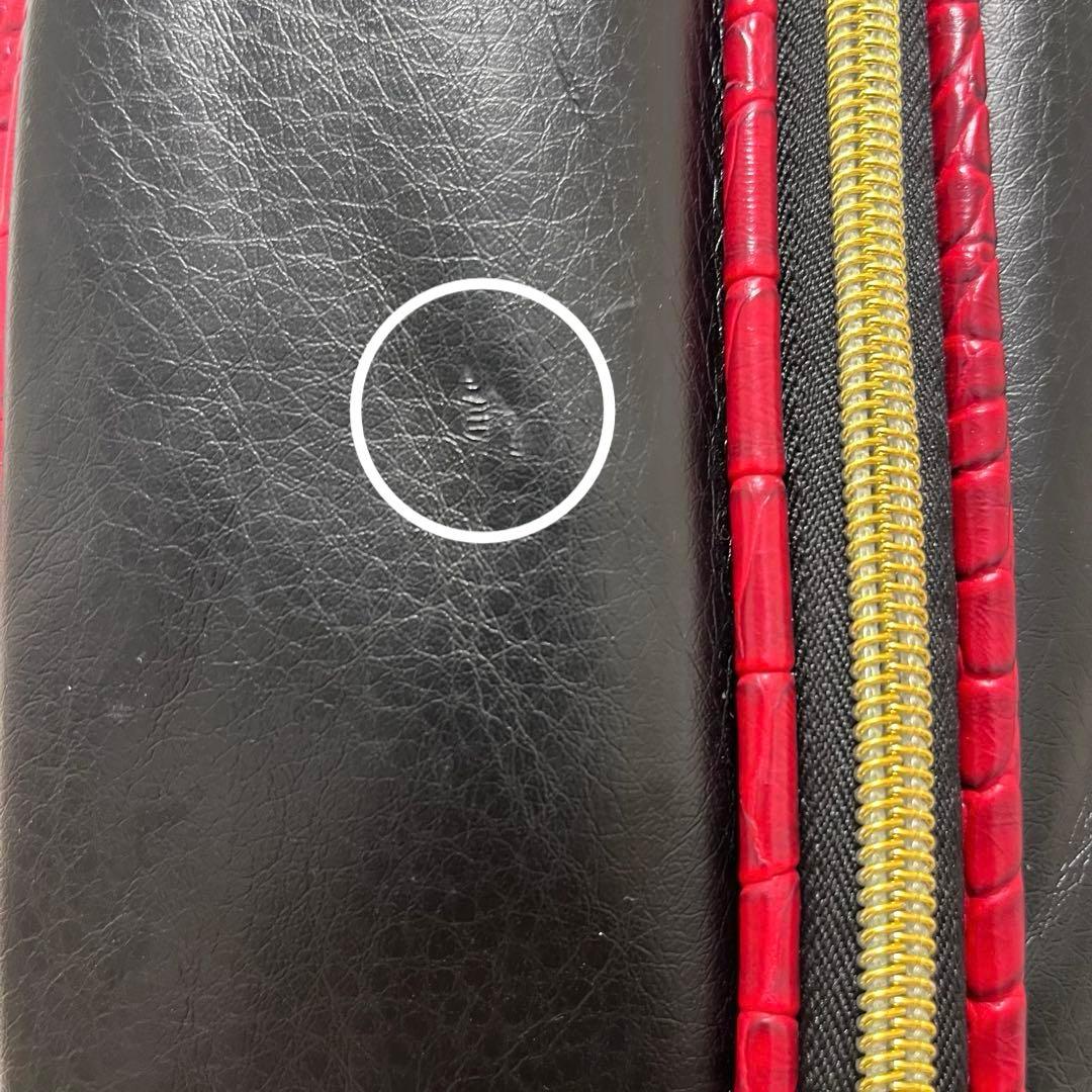 美品 ゴルフ キャディバック ディズニー ミッキー レッド 赤 ネームタグ付