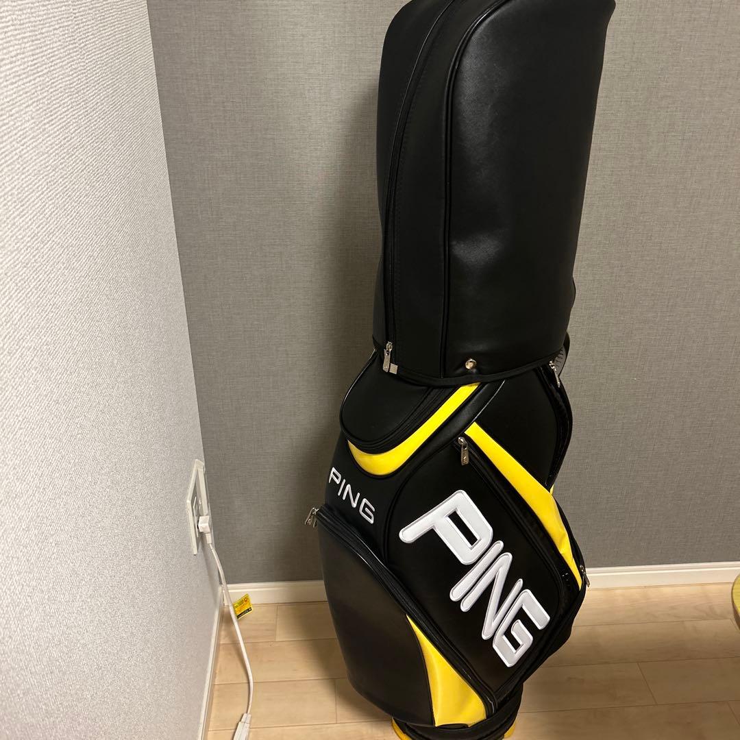 PING キャディバッグ 黒/黄色