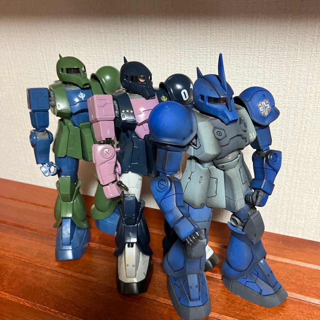 【ジャンク】MG ザクI：ランバ・ラル専用機、黒い三連星、旧ザク