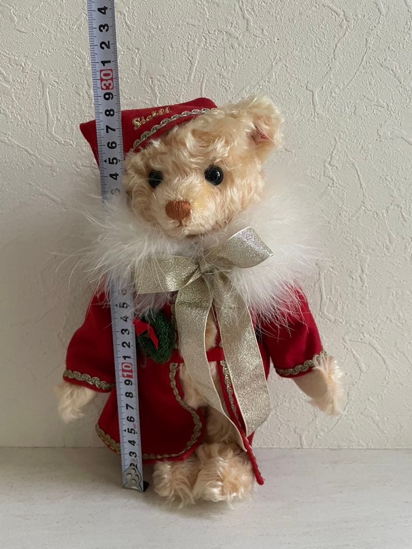 Steiffシュタイフ　サンタぬいぐるみ テディベア　2005年限定　クリスマス
