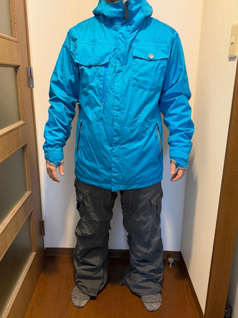 686スノーボードウェア上下セット（インナーセット）メンズS