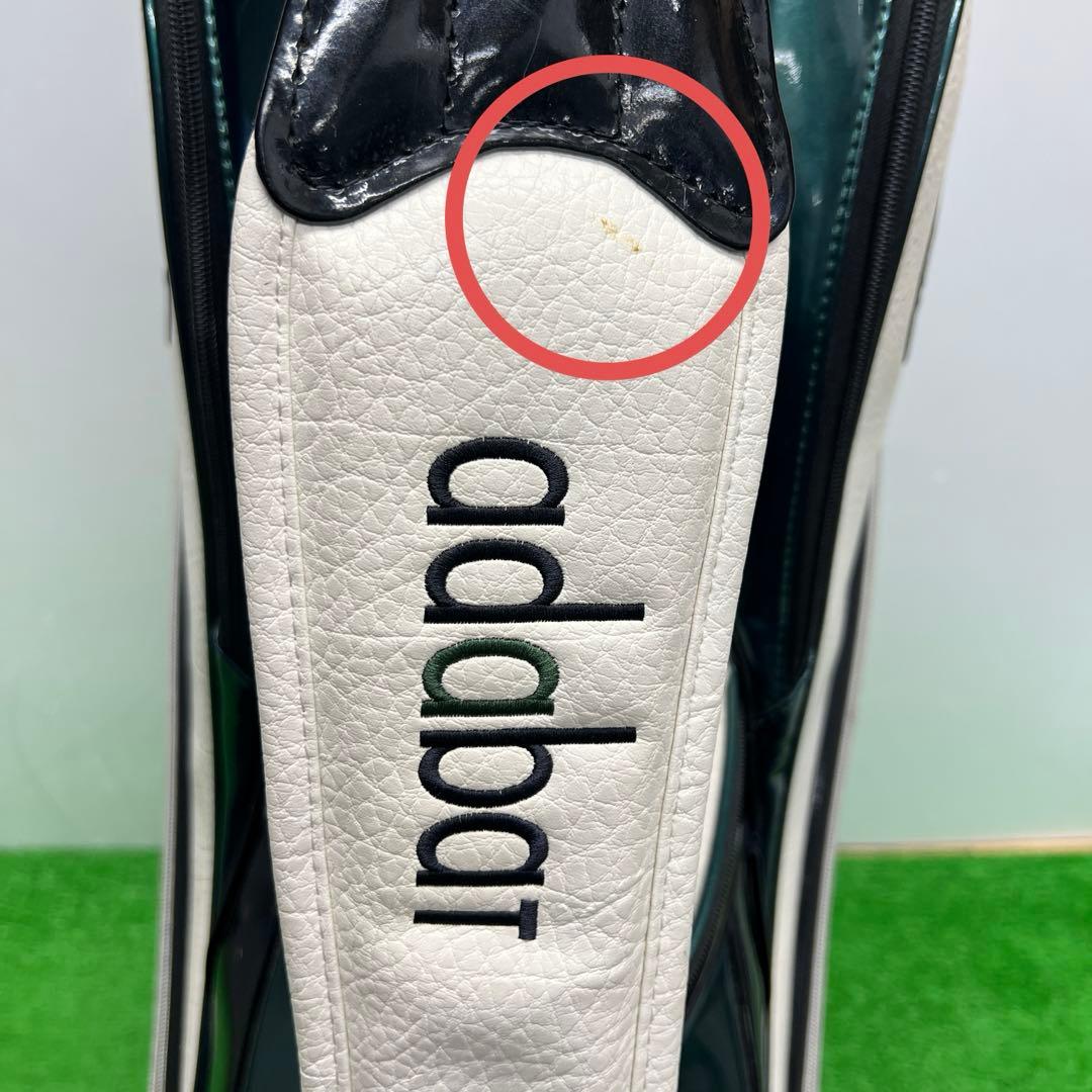 アダバット Adabat キャディバッグ　9インチ　グリーン　男性用　中古品