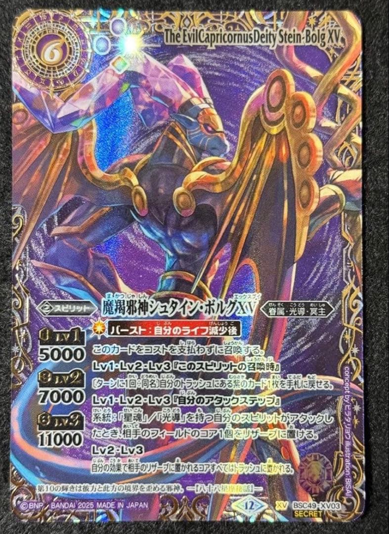 魔羯邪神シュタイン・ボルグXV シークレット 1枚