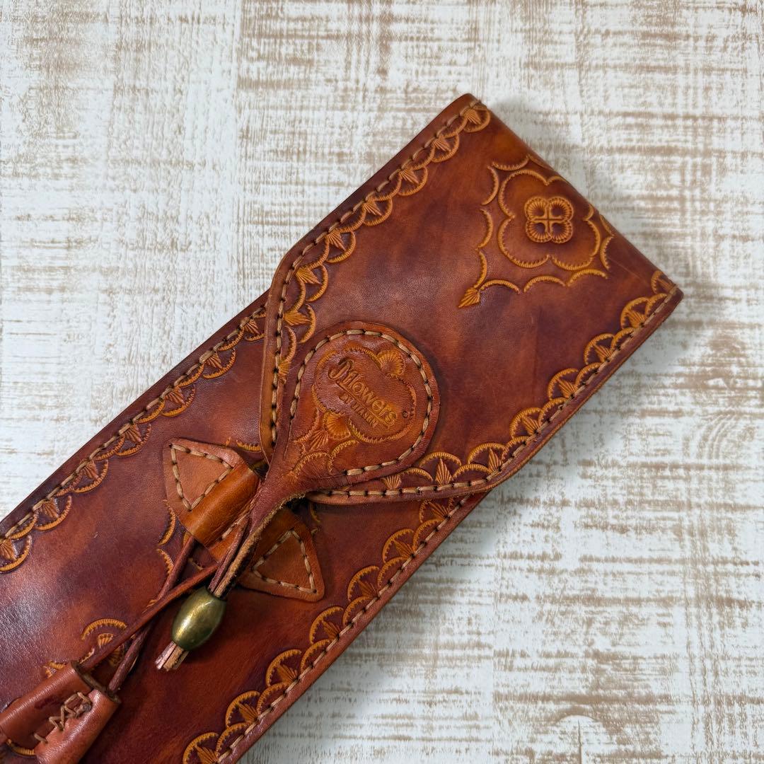 J.FLOWERS レザー　ビリヤード　キューケース レザー　中古