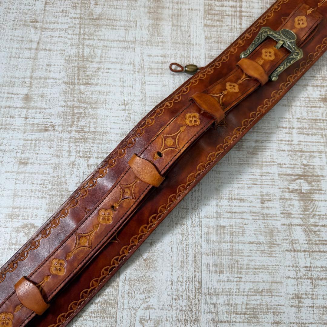 J.FLOWERS レザー　ビリヤード　キューケース レザー　中古