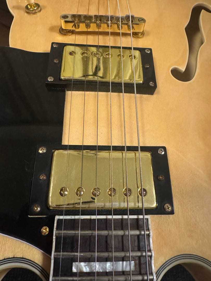 エレキギター セミホロウボディ ナチュラル ES355モデル