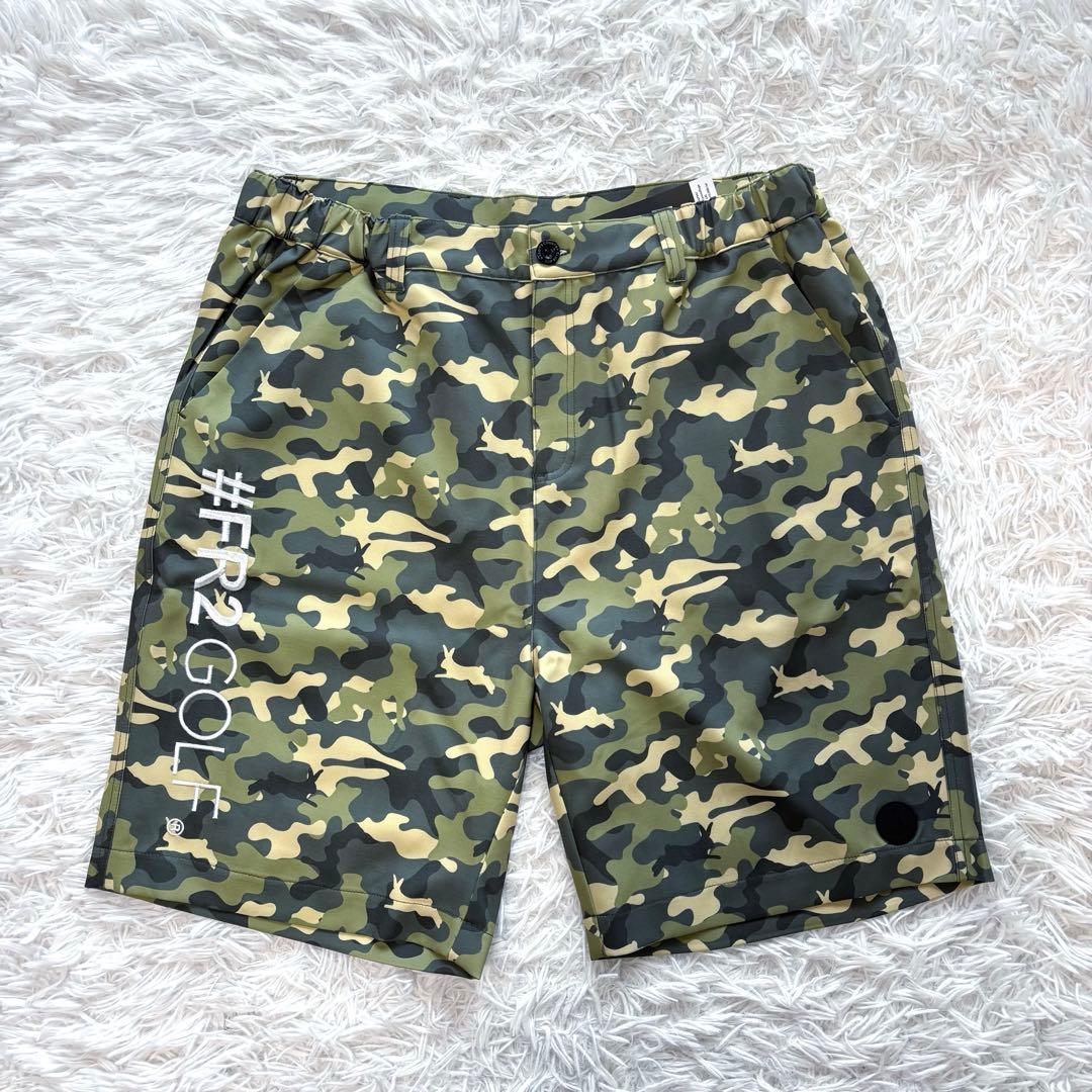 新品未使用 FR2 ゴルフ ハーフパンツ 迷彩 総柄 ショートパンツ