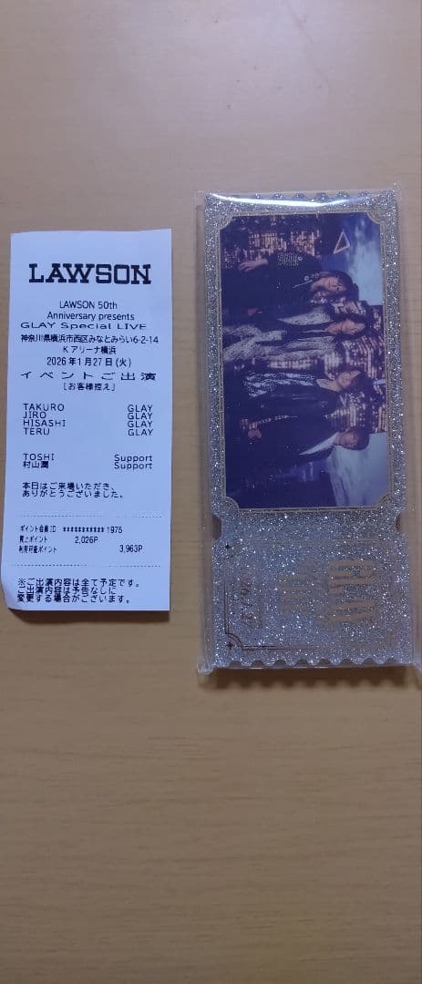 GLAY Special LIVE 記念アクリルブロック