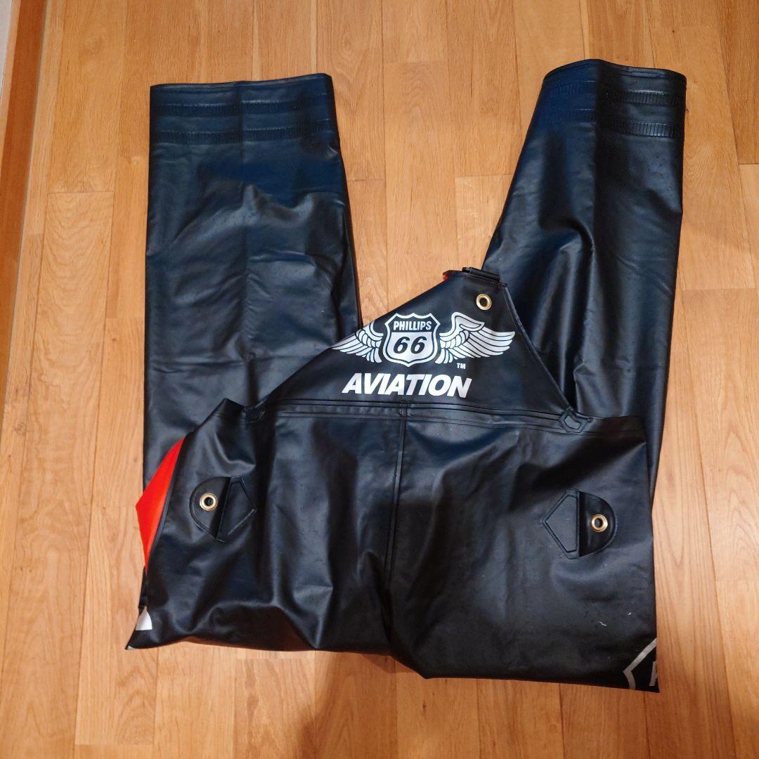 Phillips 66 　レインウェア 黒/赤