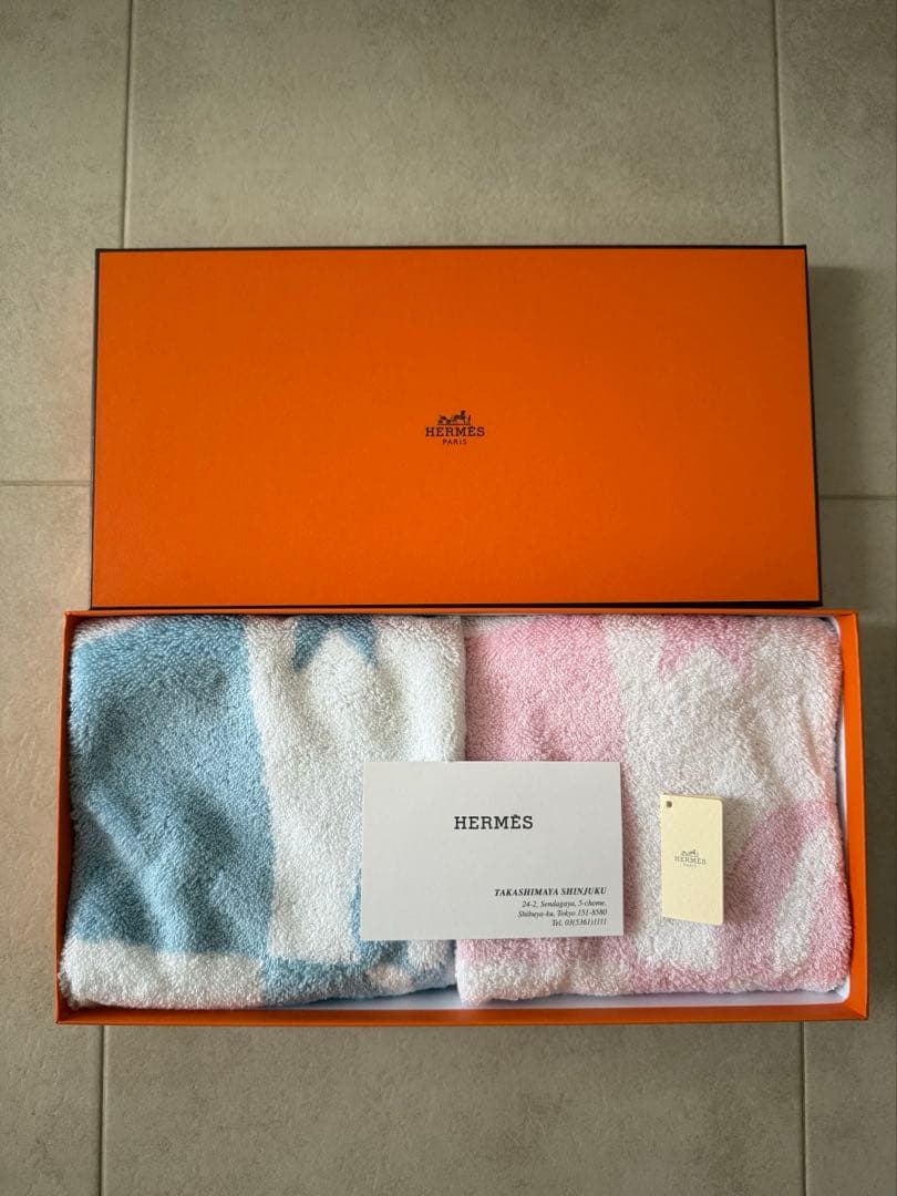 『箱無し』⭐︎未使用⭐︎HERMES タオルハンカチ 2枚セット