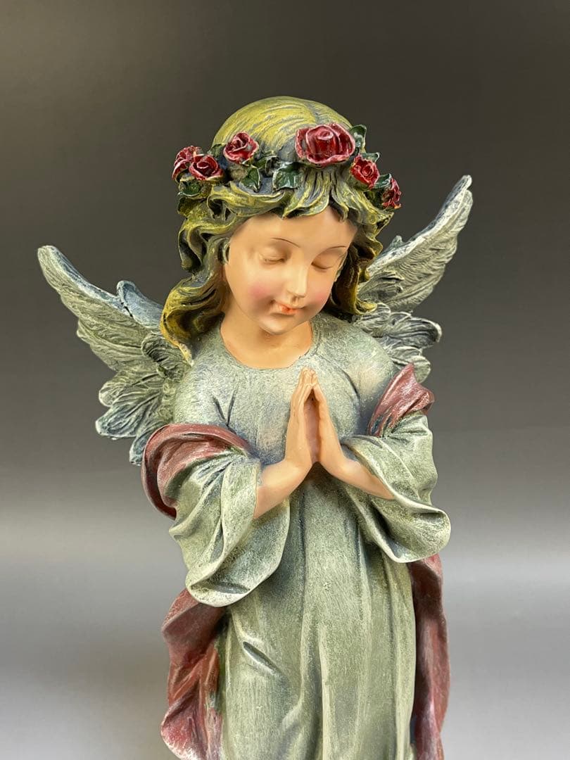 【リトルガールエンジェル】 天使の置物　 玄関　リビング　寝室　書斎　30cm