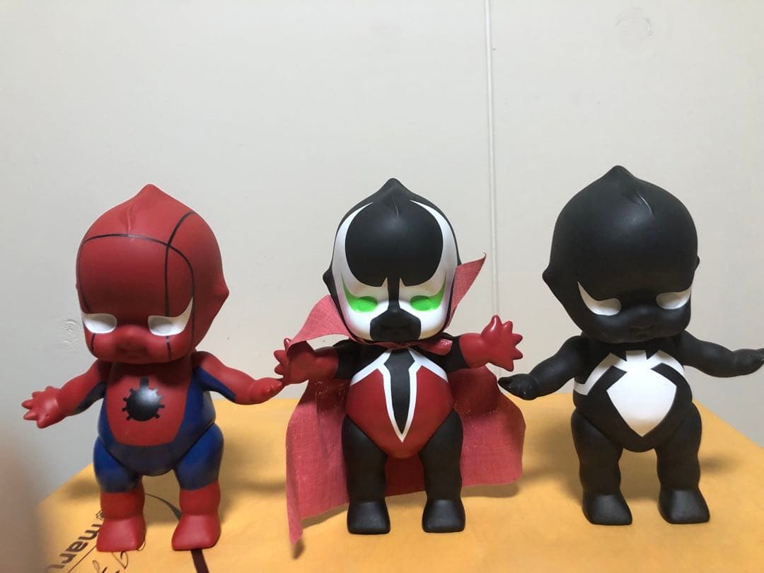 キューピー スポーン スパイダーマン ヴェノム 3体セット
