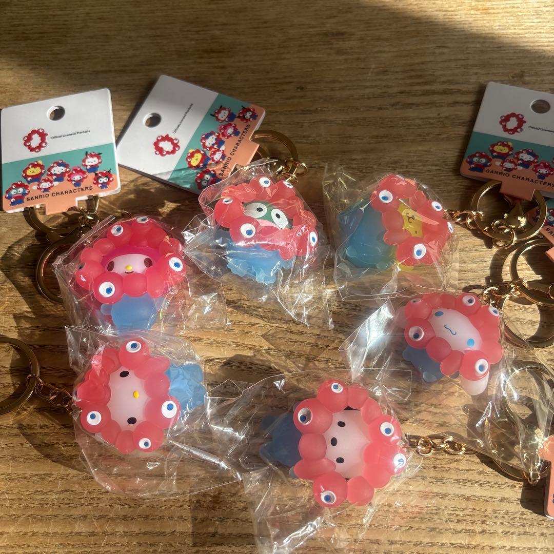 サンリオミャクミャク　クリア　キーホルダー　6種　クロミ以外　透明　推し新品万博